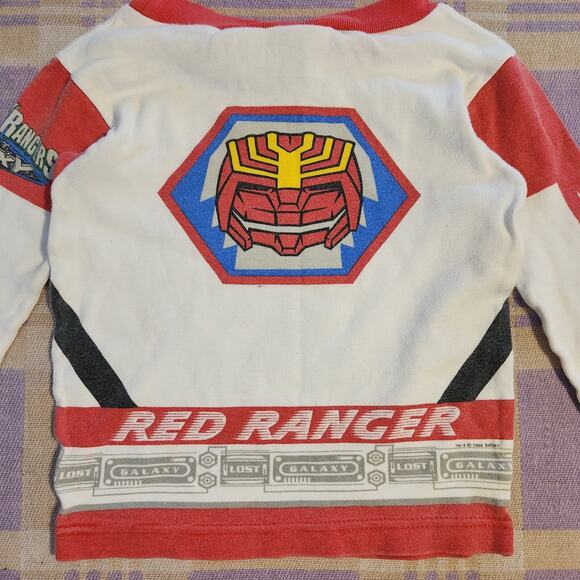 RARE Vintage Mighty Morphin Power Rangers Red Ranger Unisex Youth Sz 6 90s Lost - Picture 7 of 10